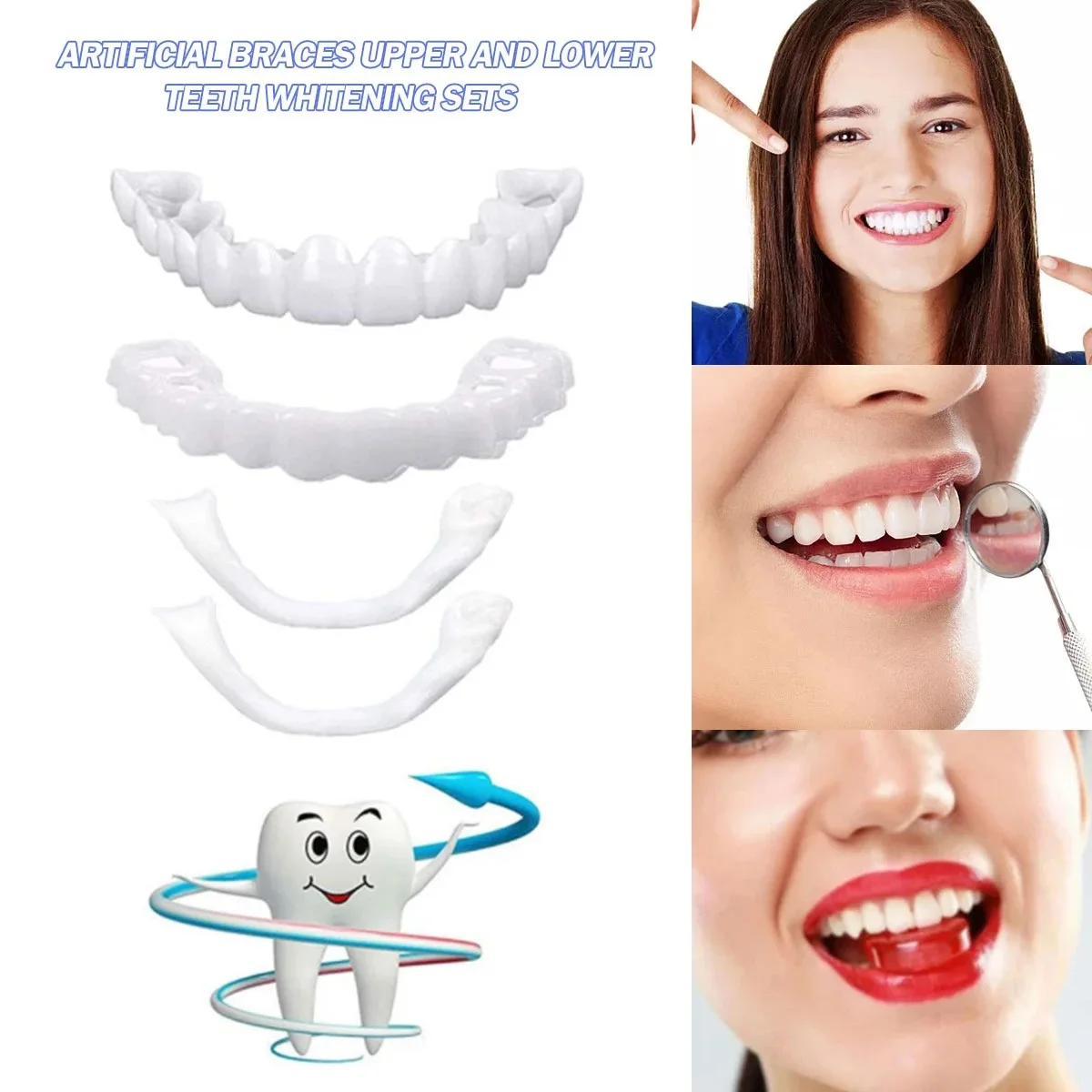 Teeth Whitening Session - Tanden Veneers Bleekmiddelen Protheses Beugels Tijdelijke