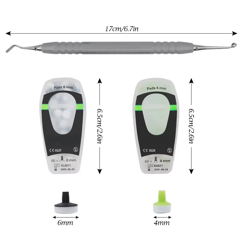 Teeth Whitening Session - Tandheelkundige composietkit met schuimkussen Vormgereedschap Handvatspatel