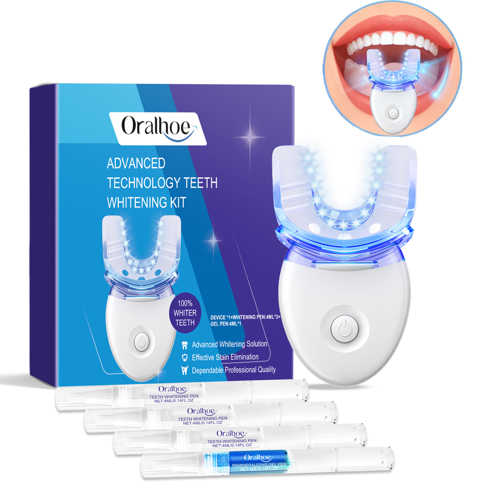 Teeth Whitening Session - Professionele Tanden Whitening LED Light Kit