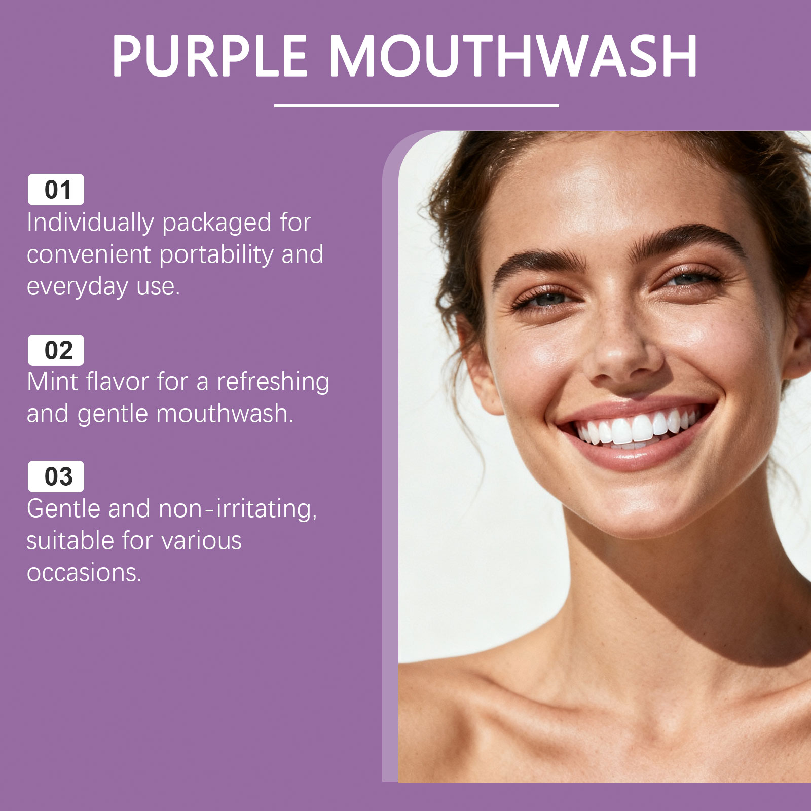Paarse mondwater kleurcorriger - Teeth Whitening Naturally recensie en prijs