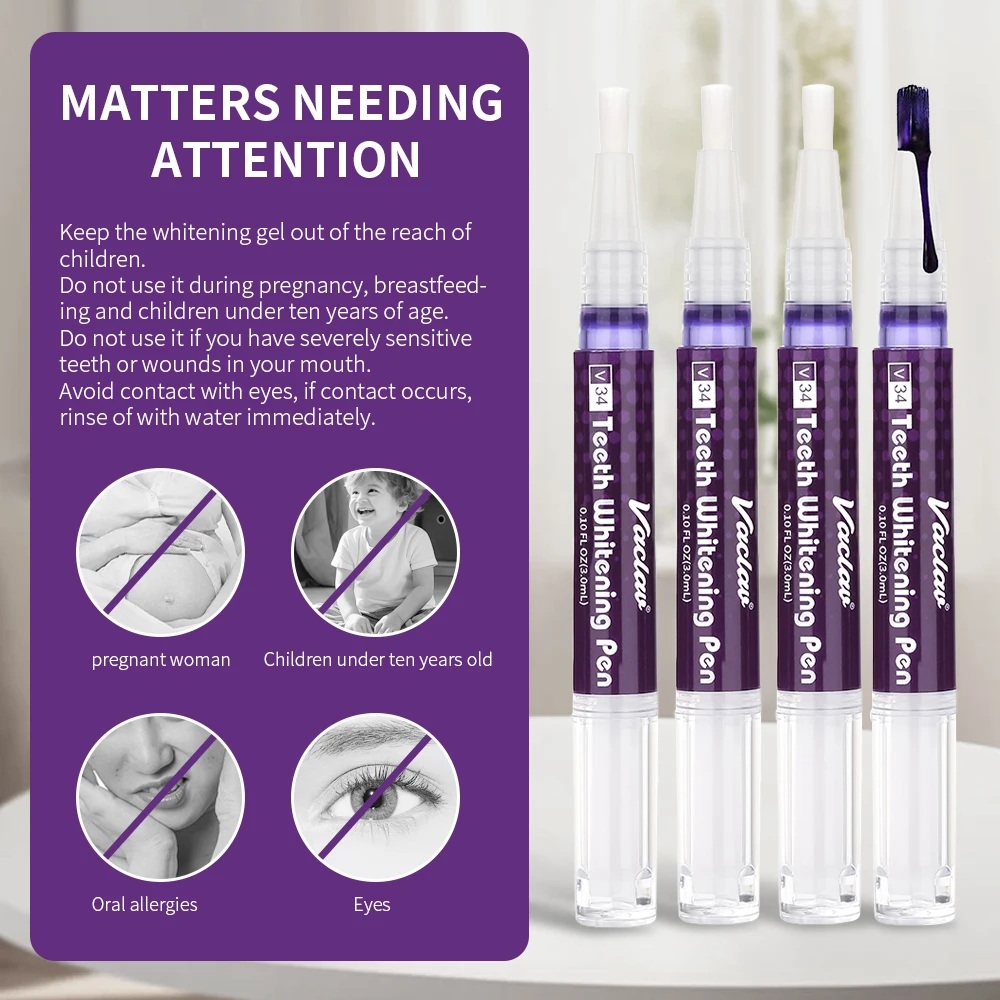 Vaclav V34 Paarse tandenbleekg - Teeth Whitening Session recensie en prijs