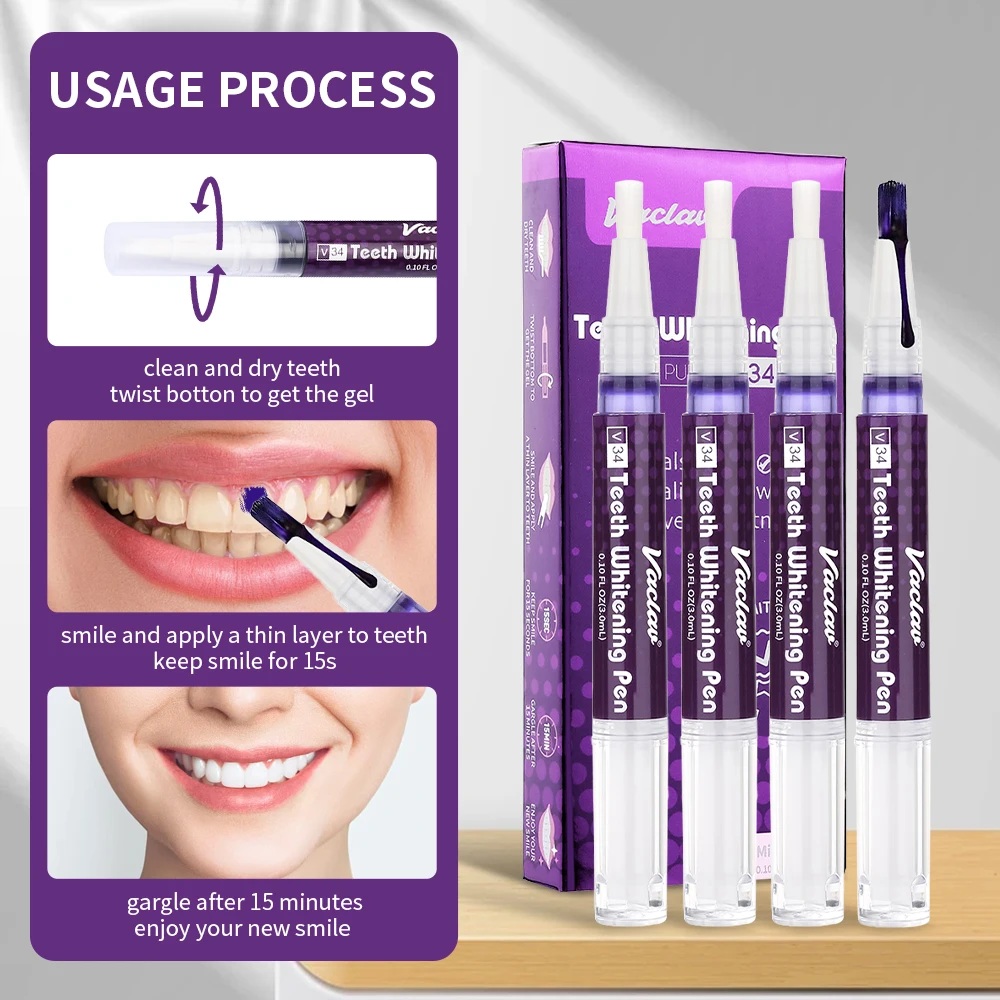 Vaclav V34 Paarse tandenbleekg - Teeth Whitening Session recensie en prijs